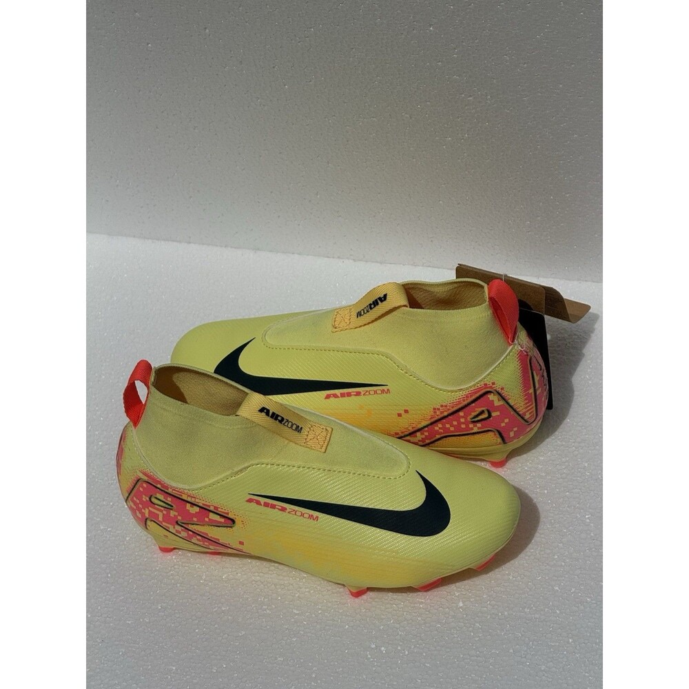 Nike Boys Cleats Shoes Sz 1Y Superfly 10 Acad KM FGMG Lt Laser Orange HF3417 800 - Picture 11 of 15